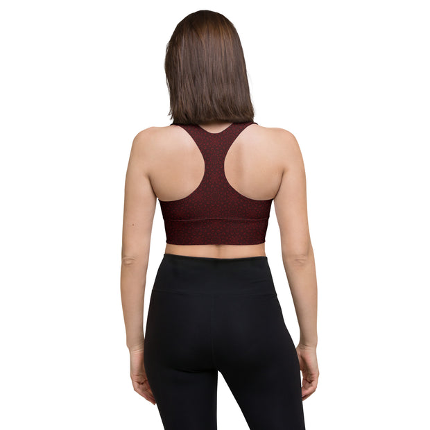 HESTIA DELUXE SPORTS BRA - RED JAM