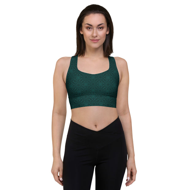 HESTIA DELUXE SPORTS BRA - EMERALD GREEN