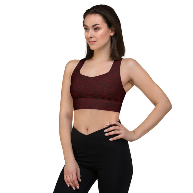 HESTIA DELUXE SPORTS BRA - RED JAM