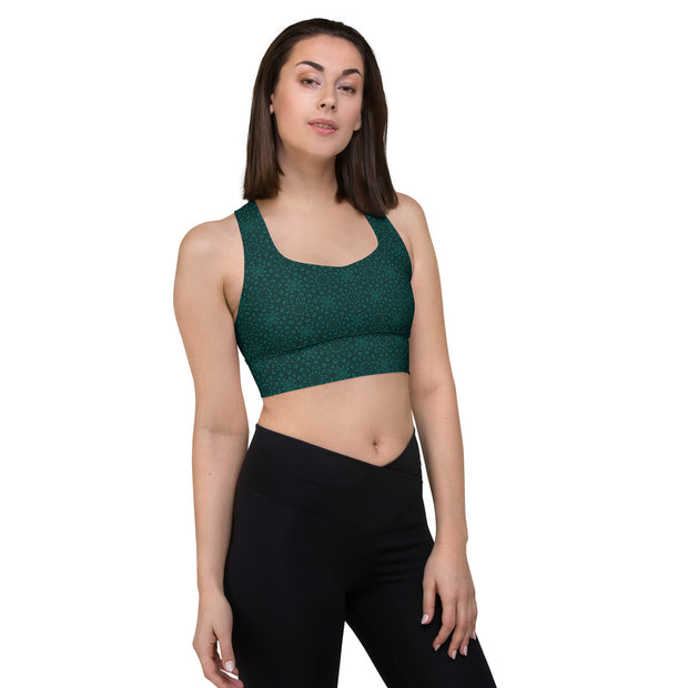 HESTIA DELUXE SPORTS BRA - EMERALD GREEN