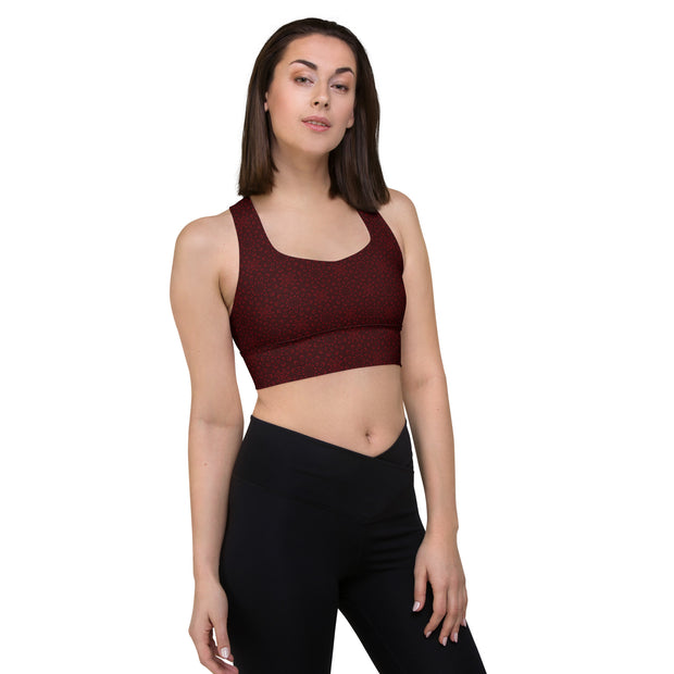 HESTIA DELUXE SPORTS BRA - RED JAM